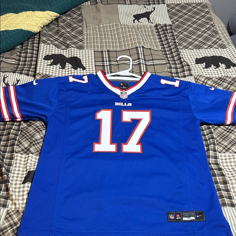 Nike Blue and Red Football Jersey